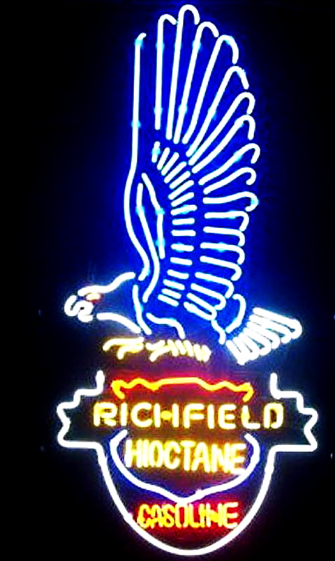 Richfield Hioctane Casoline Neon Sign